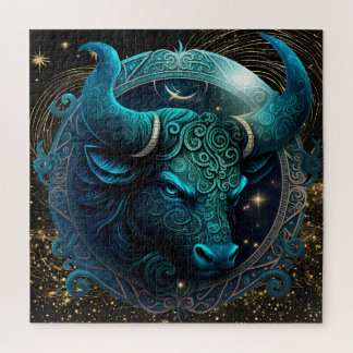 Zodiac Sign Taurus Puzzle, 20"x20" 676 pcs. Jigsaw Puzzle