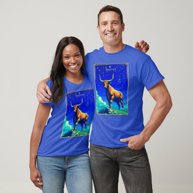 Zodiac Sign Taurus Rooted in Earth and Sky T-Shirt (Unisex)