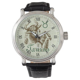 Zodiac Sign Taurus Symbol Watch