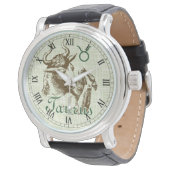 Zodiac Sign Taurus Symbol Watch (Angled)