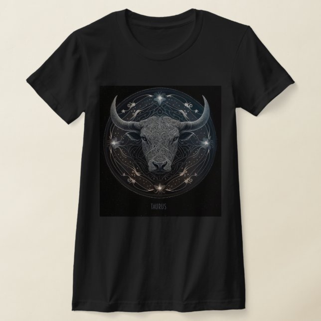 Zodiac Sign Taurus T-Shirt (Laydown)