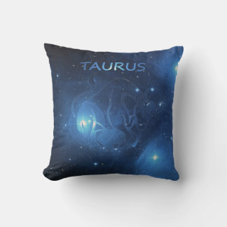 Zodiac sign Taurus Throw Pillow