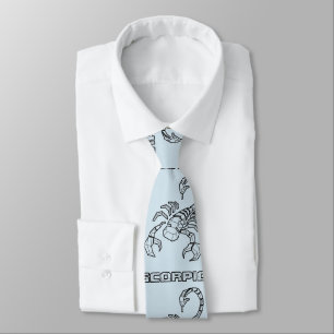 Zodiac Sign Tie: Scorpio(Transparent) Neck Tie