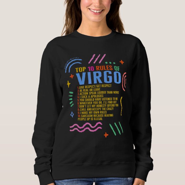 Zodiac Sign Top 10 Rules Of Virgo Sunflower Astrol (Front)