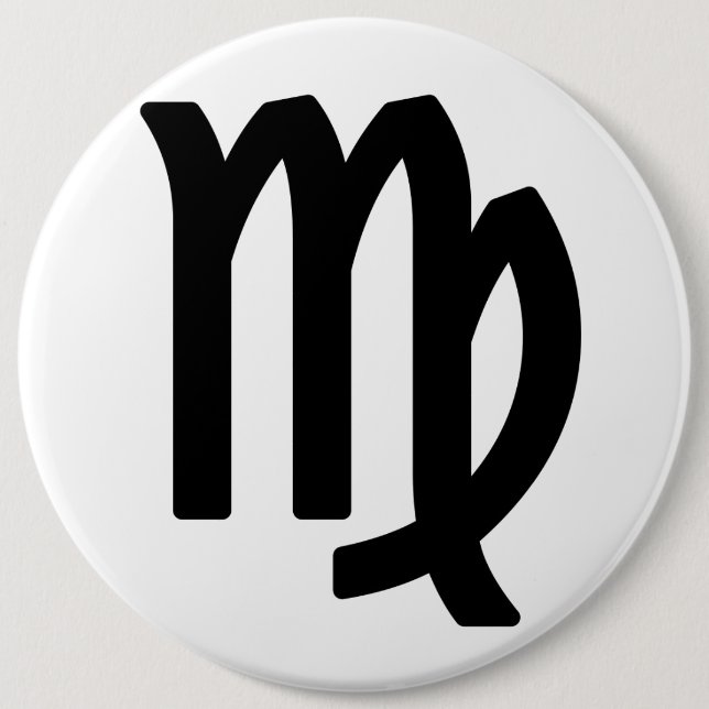 Zodiac sign Virgo Button (Front)