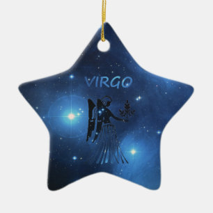 Zodiac sign Virgo Ceramic Ornament