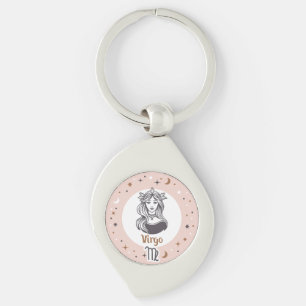 Zodiac Sign Virgo Keychain