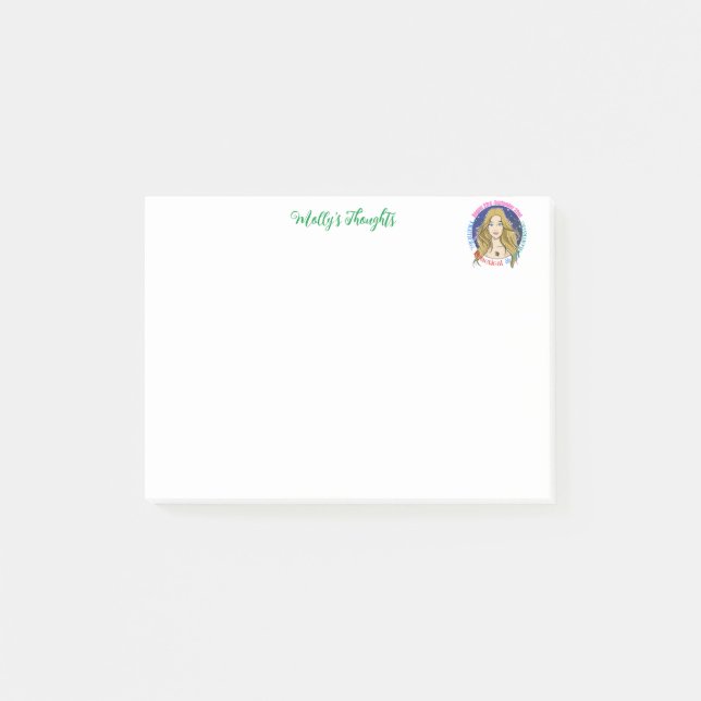 zodiac sign Virgo post-it notes (Front)