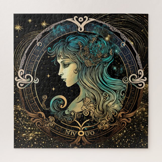 Zodiac Sign Virgo Puzzle, 20"x20" 676 pcs. Jigsaw Puzzle (Vertical)