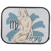 Zodiac Sign Virgo Symbol Car Floor Mat (Rear)