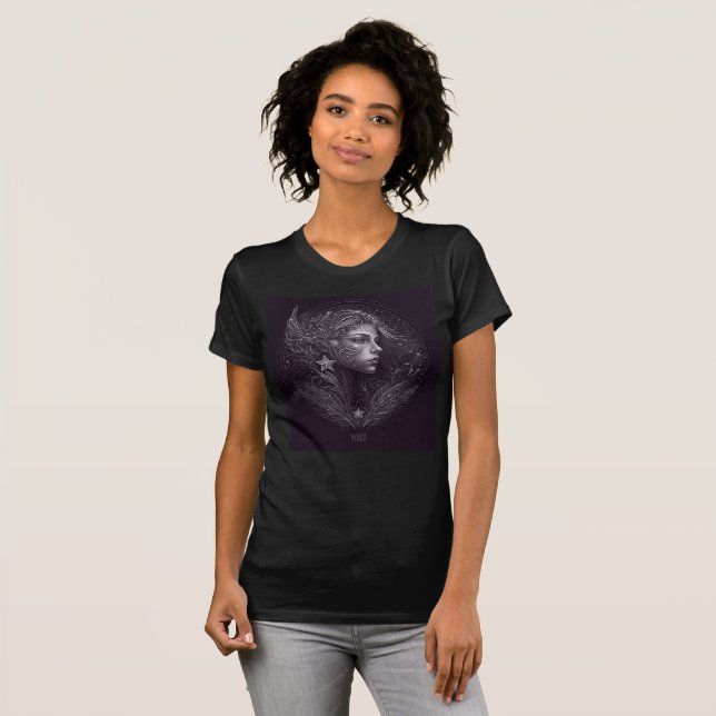 Zodiac Sign Virgo T-Shirt (Front Full)