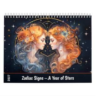 Zodiac Signs – A Year of Stars Calendar