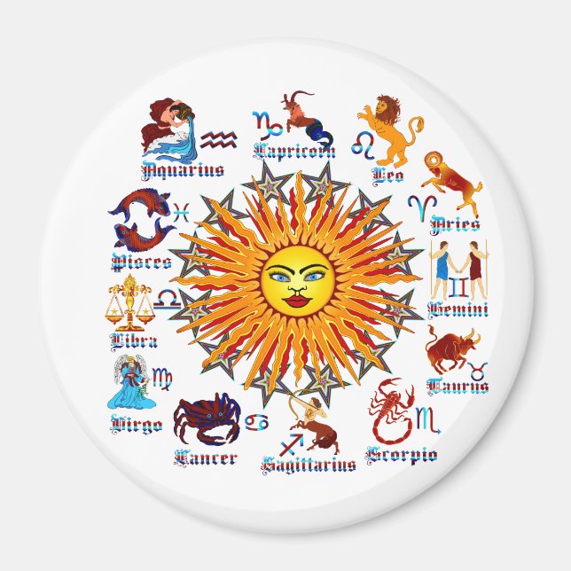 Zodiac-Signs-All-V-1 Magnet (Front)