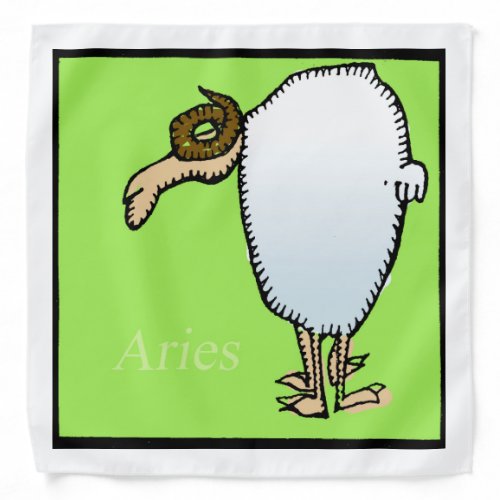 Zodiac Signs Aries Birthday Bandana