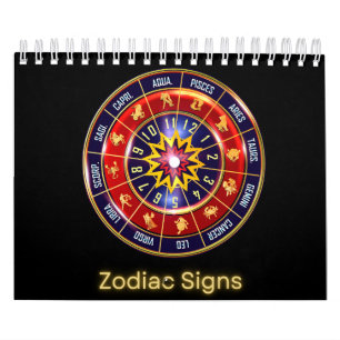 Zodiac Signs Astrological Collection Wall Calendar