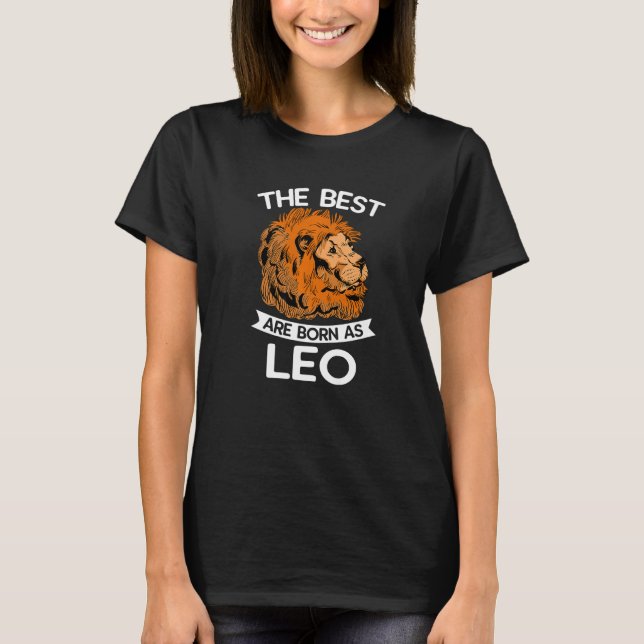 Zodiac Signs Astrology Horoscope  Astrologer Leo J T-Shirt (Front)
