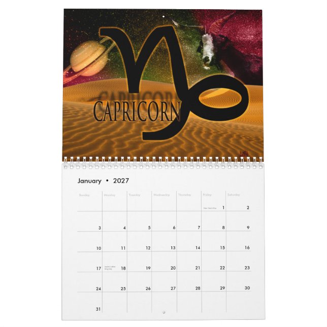 Zodiac Signs Calendar