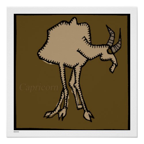 Zodiac Signs Capricorn Birthday Perfect Poster 20