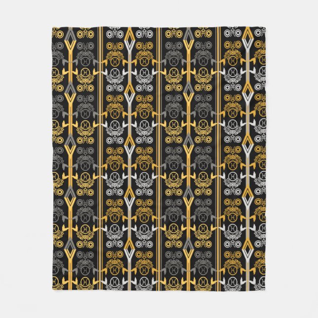 Zodiac signs fleece blanket (Front)