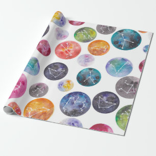 ZODIAC SIGNS GEMINI VIRGO LIBRA SCORPIO CAPRICORN WRAPPING PAPER
