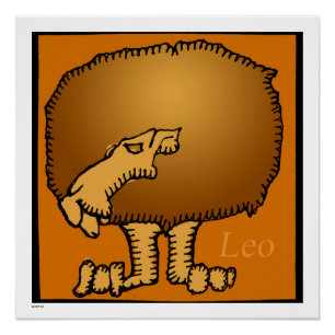 Zodiac Signs Leo Birthday Perfect Poster 20x20