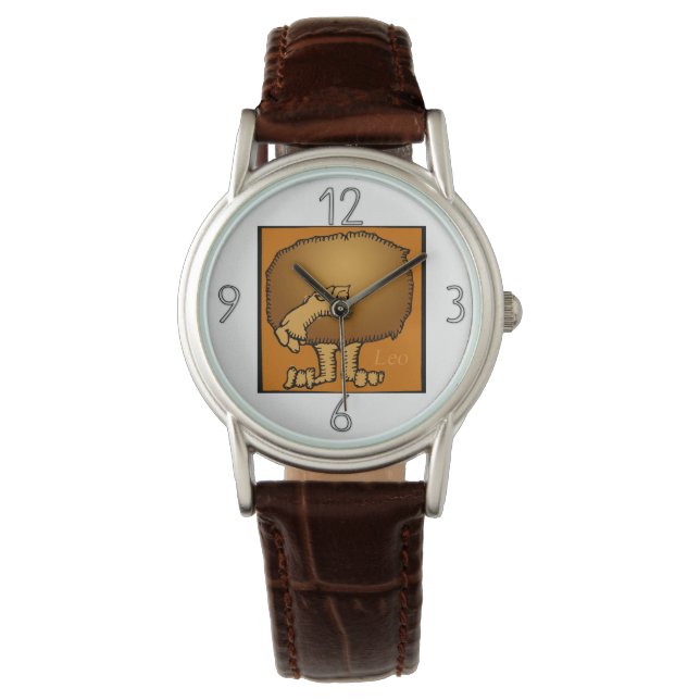 Zodiac Signs Leo Birthday Watch (Front)