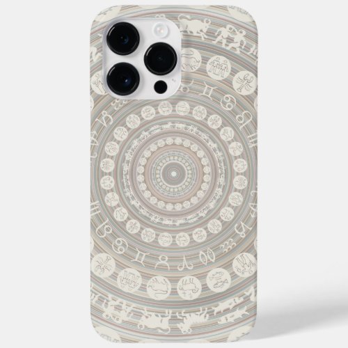 Zodiac Signs Medallion Neutral Boho Case_Mate iPhone 14 Pro Max Case