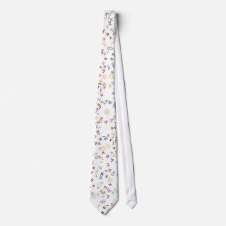 Zodiac Signs Numeric Multicolored Neck Tie