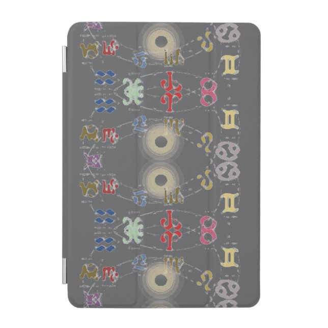 Zodiac Signs Numerical Symbols  iPad Mini Cover (Front)