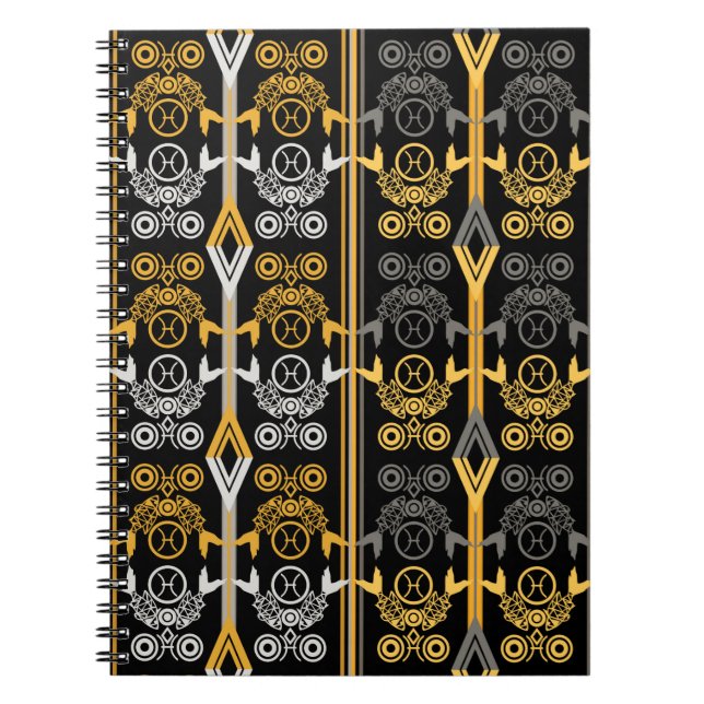 Zodiac signs, Pisces Notebook (Front)
