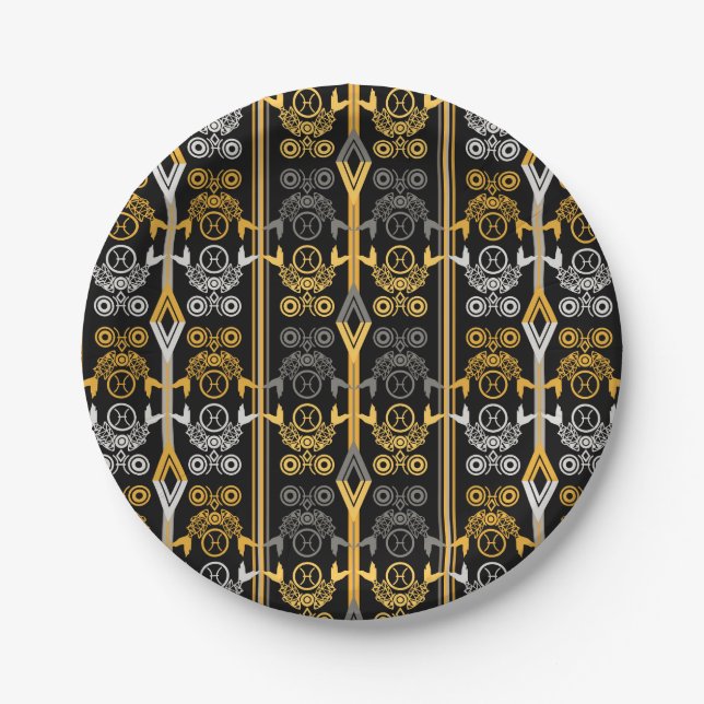 Zodiac signs, Pisces Paper Plates (Front)