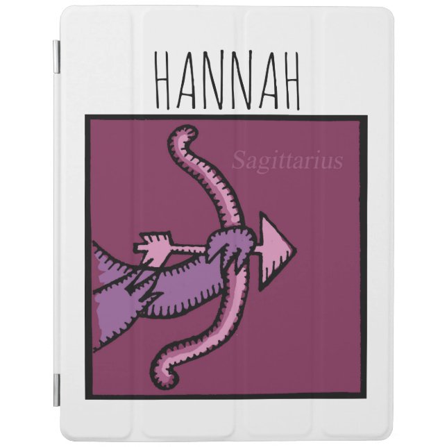 Zodiac Signs Sagittarius Birthday Cover with name (Front)
