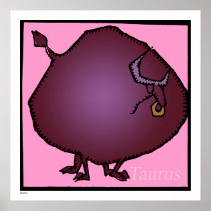 Zodiac Signs Taurus Birthday large Poster 32x32