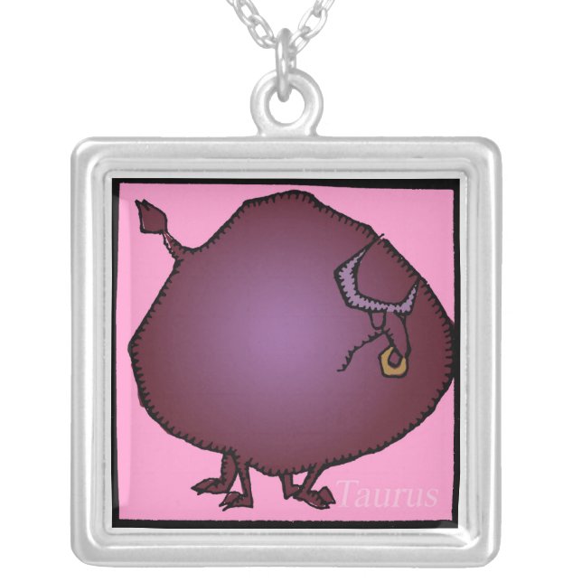 Zodiac Signs Taurus Birthday Necklace (Front)
