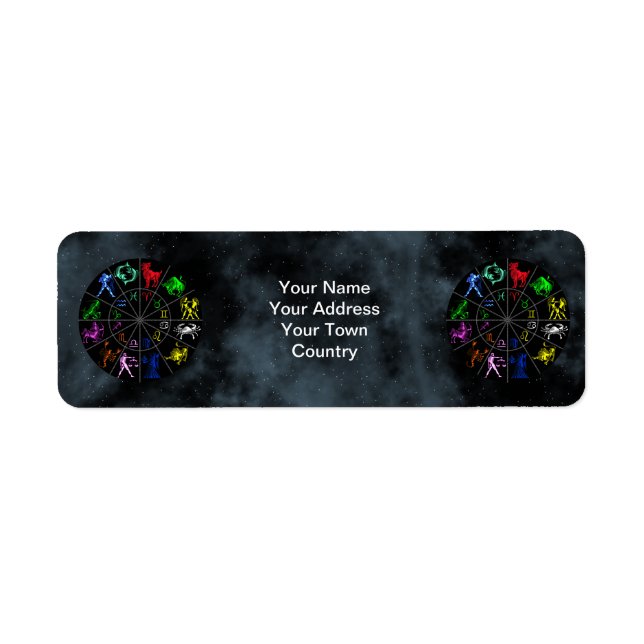 Zodiac signs together label (Front)