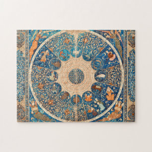 Zodiac Signs Vintage Celestial Map Jigsaw Puzzle