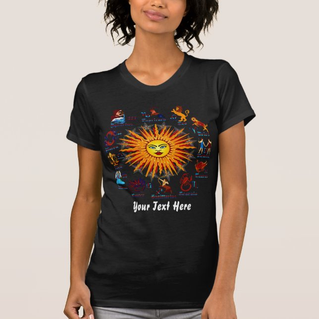 Zodiac Signs Women All V-1 T-Shirt (Front)