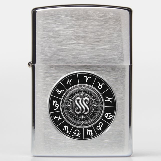 Zodiac signs zippo lighter (Front)