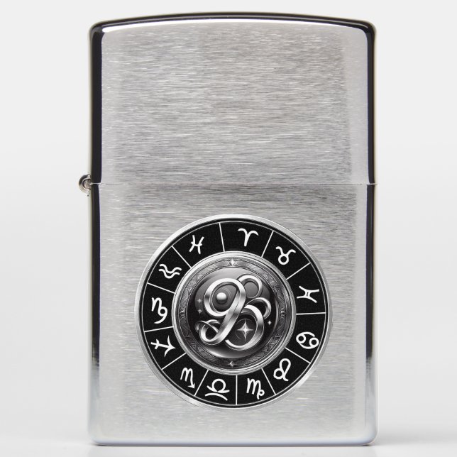 Zodiac signs zippo lighter (Front)