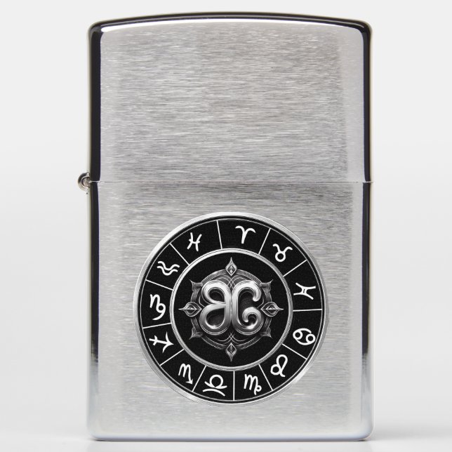 Zodiac signs zippo lighter (Front)