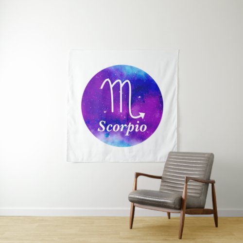 Zodiac Space Nebula Scorpio Tapestry