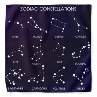 Zodiac Star Constellations  Bandana