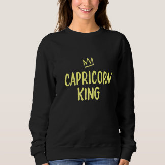 Zodiac Star Sign Astrology Horoscope King Caprico Sweatshirt