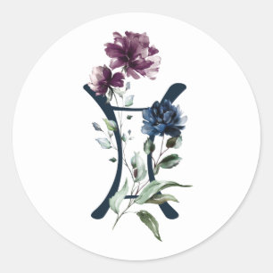 Zodiac Star Sign Gemini Classic Round Sticker