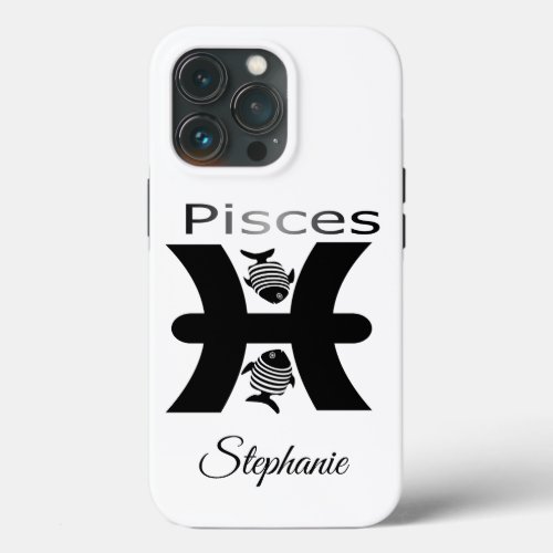 Zodiac Star Sign Pisces iPhone 13 Pro Case