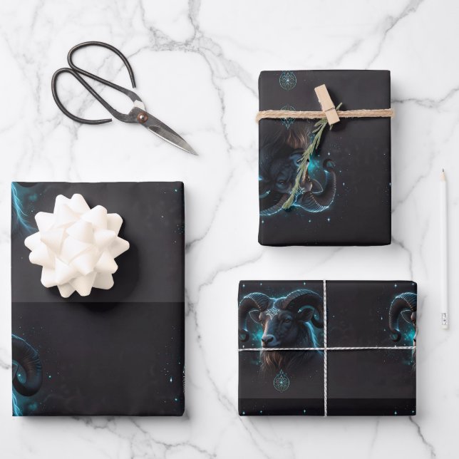 Zodiac Star symbol  Wrapping Paper Sheets (Front)