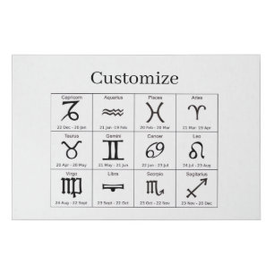 Zodiac Sun Sign Astrology Calendar Thunder_Cove