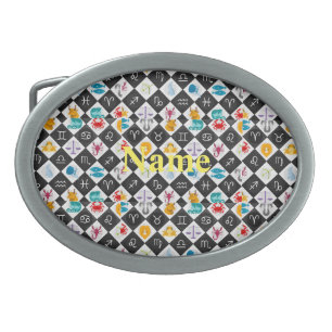 Zodiac Sun Sign Astrology Calendar Thunder_Cove Belt Buckle