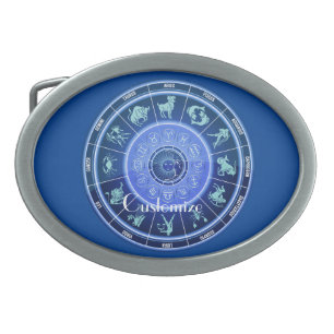Zodiac Sun Sign Astrology Calendar Thunder_Cove Belt Buckle