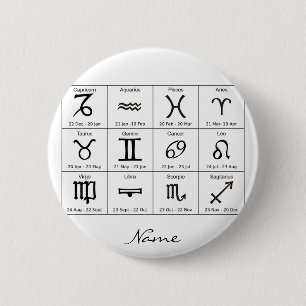 Zodiac Sun Sign Astrology Calendar Thunder_Cove Button